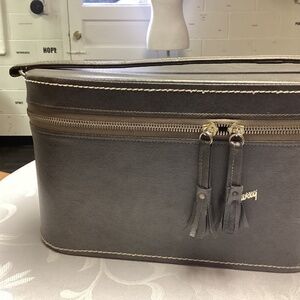 Vintage 50s 60s SKYWAY Luggage Train Cosmetic Case Mid Century Pinup Glam Travel